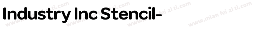 Industry Inc Stencil字体转换